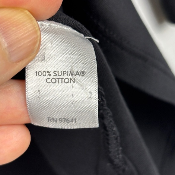 Pure Jill Women Simply Supima Long sleeve Top Tunic Shirt Sz XL Scoop Neck Black - Picture 6 of 9